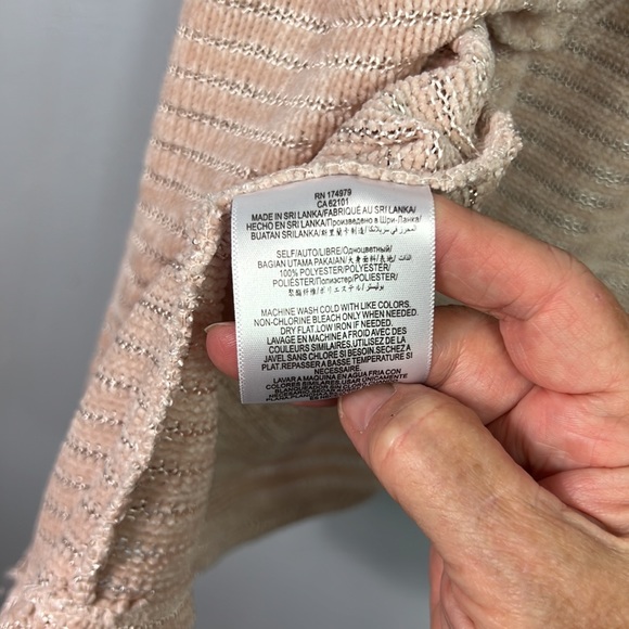 NWT BCBGeneration Rose Smoke Open Front Blanket Knit Sleeveless Cover-Up XS - Picture 10 of 12